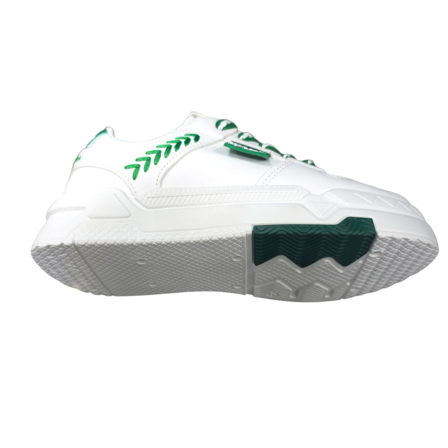 Tenis En Plataforma Importados Suela Plana Nueva Colección White Green