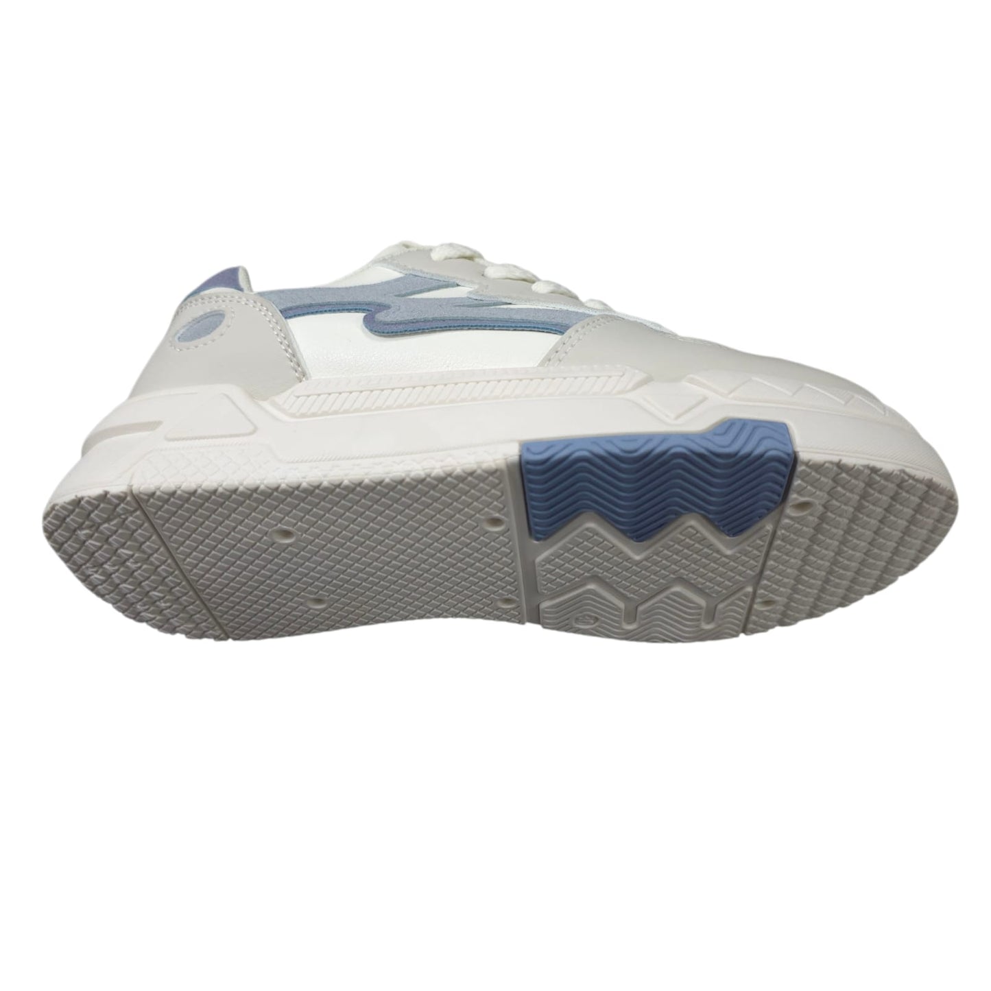 Tenis En Plataforma Importados Suela Plana Nueva Colección White Blue