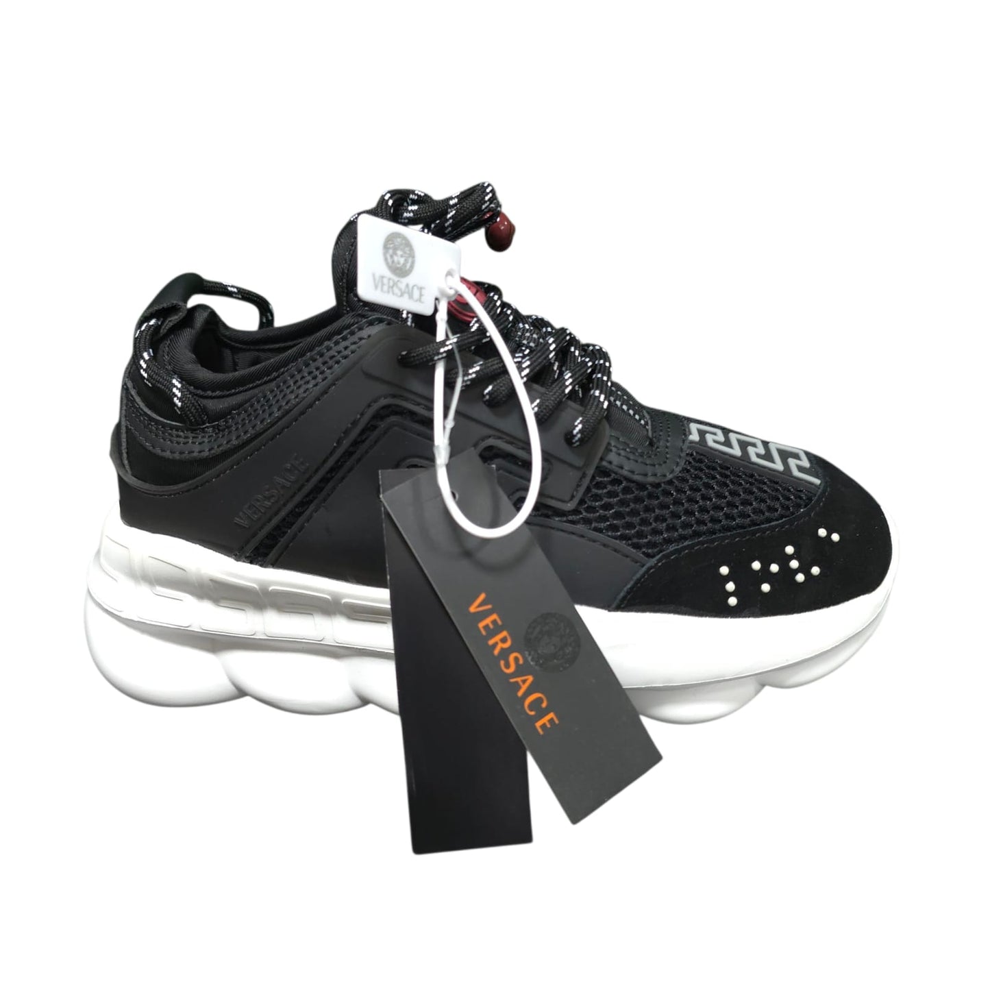 Tenis Versace Chain Importados Reaction Black