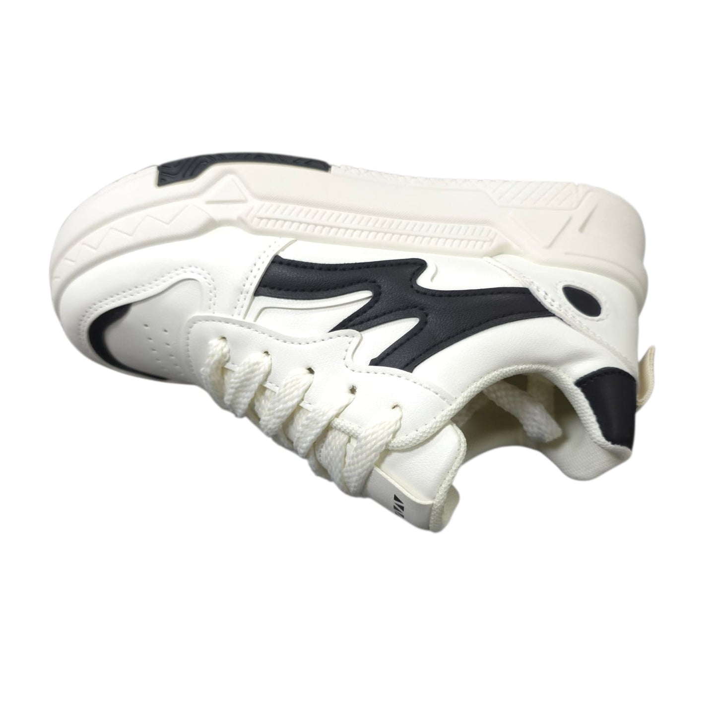 Tenis En Plataforma Importados Suela Plana Nueva Colección White Black