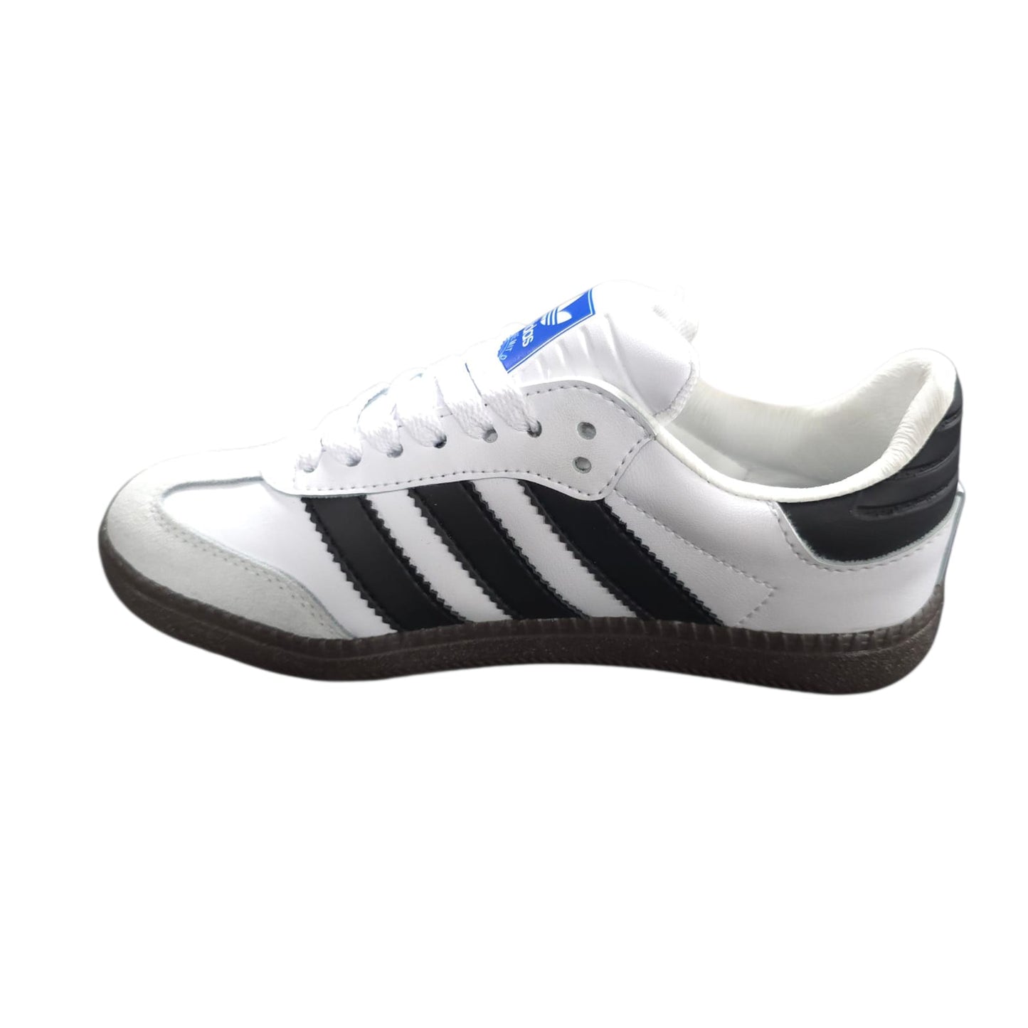 Tenis Adidas Samba White Black Suela Plana Replica AAA