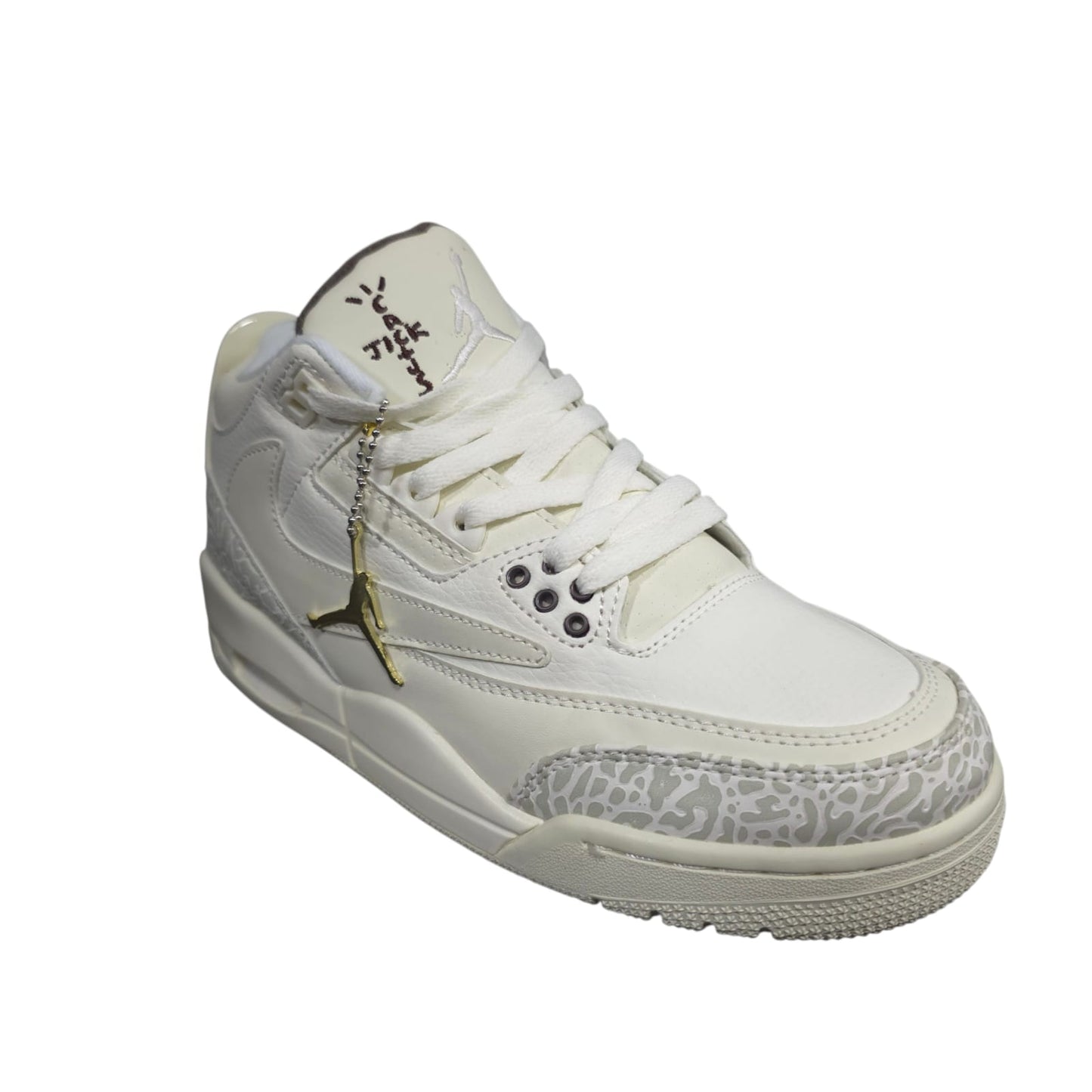 Tenis Nike Jordan Retro 3 Travis Scott Crema Replica AAA Importados