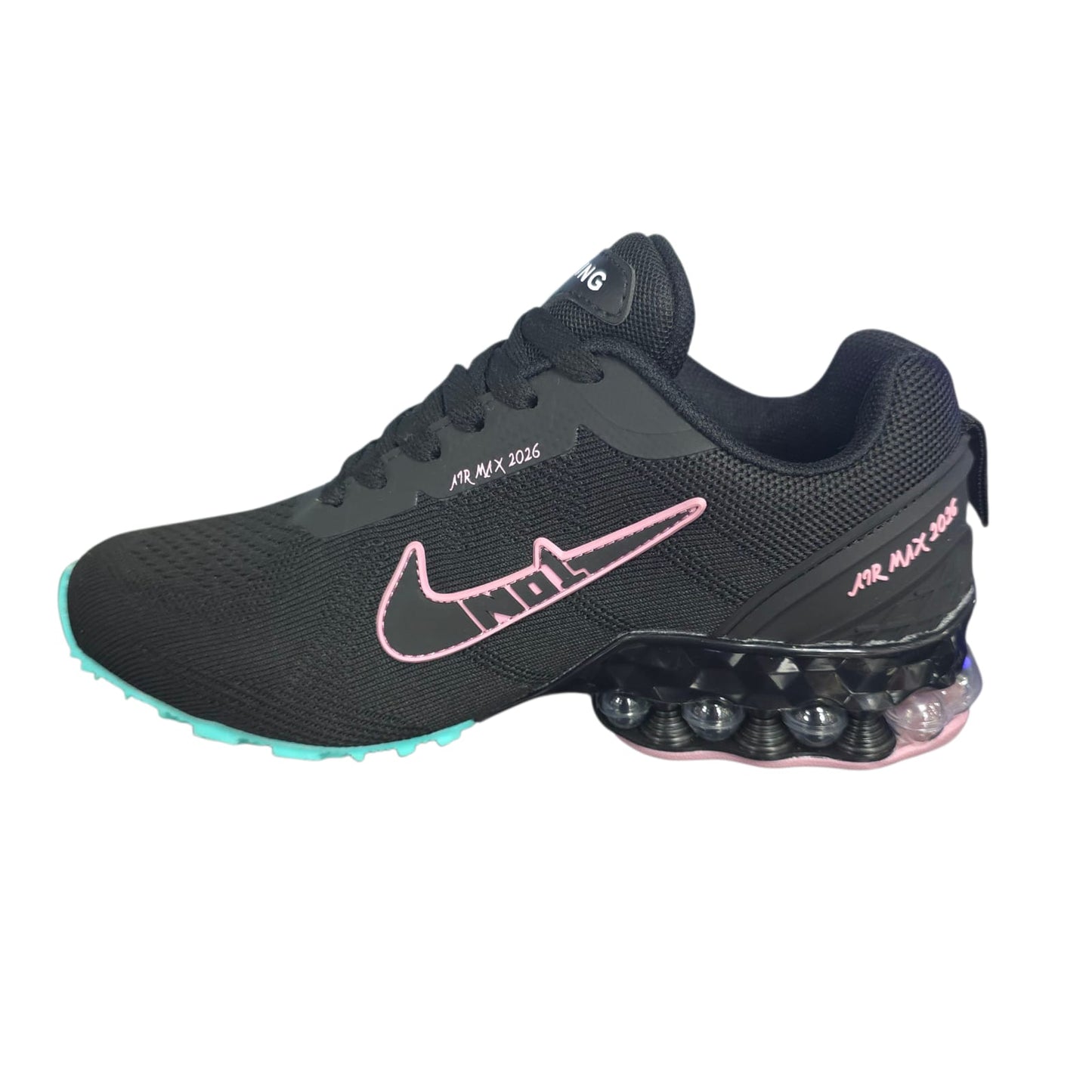 Tenis Importados Suela Tornillo Black Pink