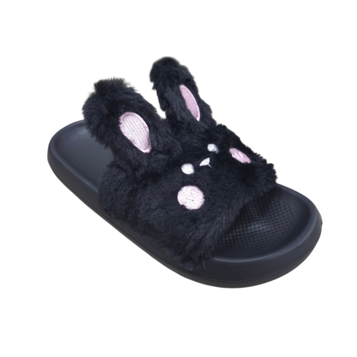 Chanclas Con Peluche Estilo Conejo Ultrasuaves