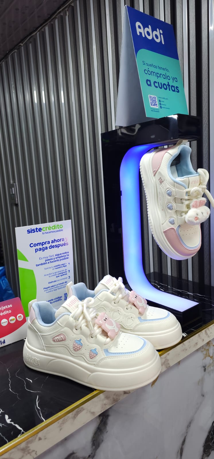 Tenis Importados Suela Plana Moda 2025 New Colección Osito Rosado
