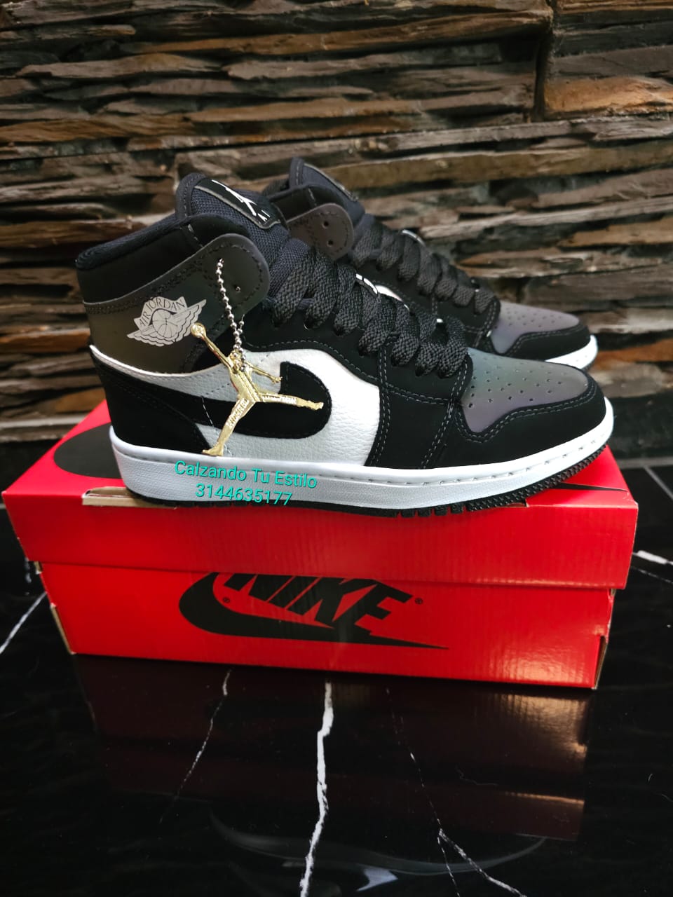 Tenis Nike Jordan Retro 1 Replica AAA Edition Camaleon Reflectivo