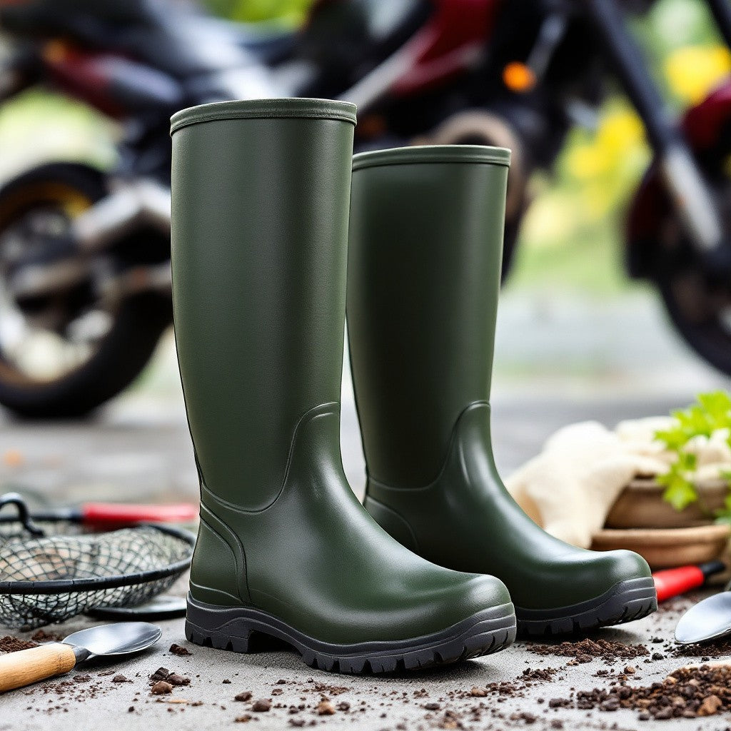 Botas De Caucho Impermeable y Moteras Marca Venus Para Dama Y Caballero