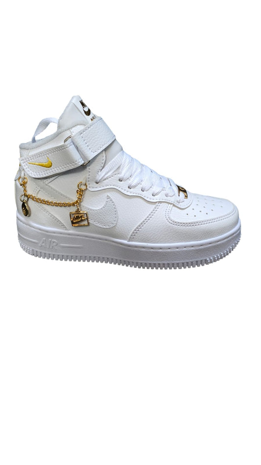 Tenis Nike Af1 Calidad AA Nacionales En Bota Con Cadena De Lujo