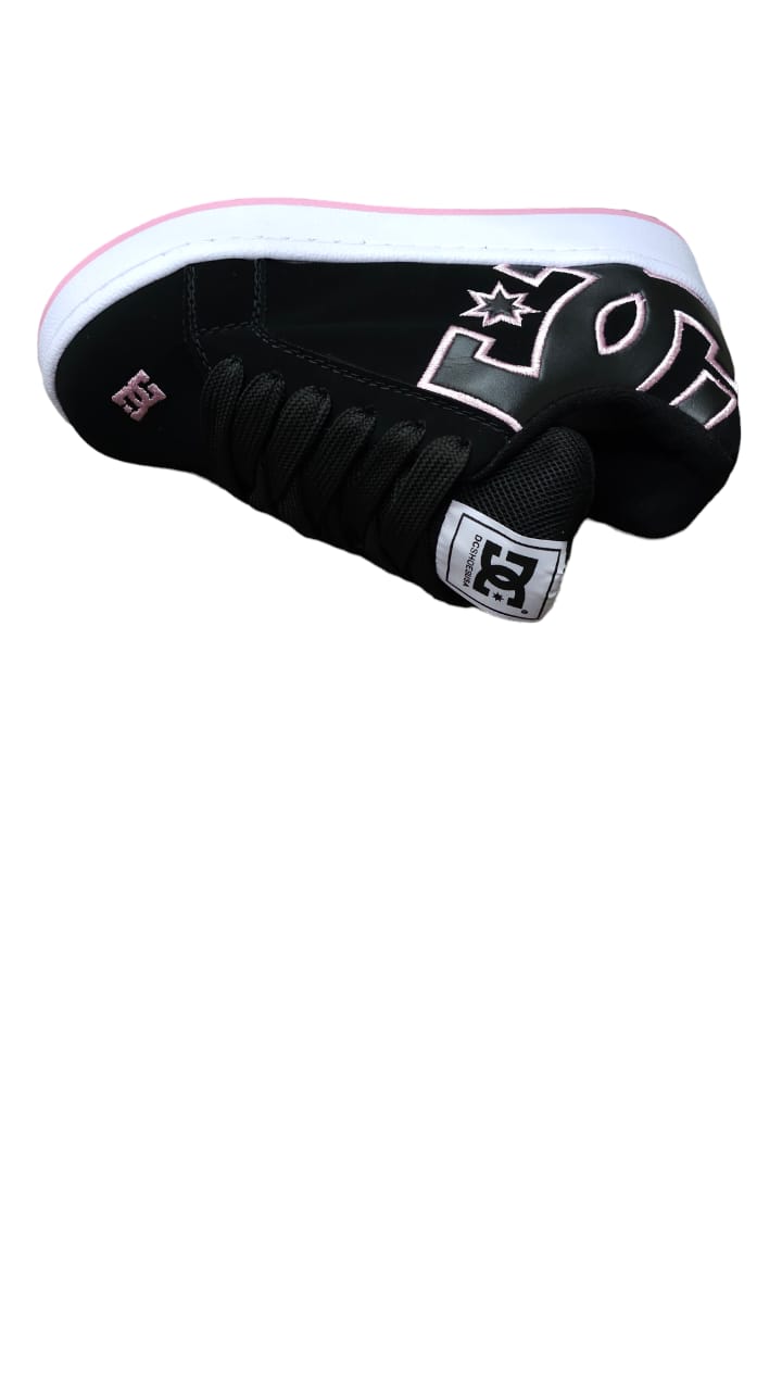 Tenis DC Shoes Skate Replica 2-A Negro Rosado