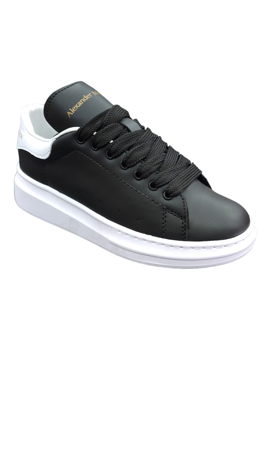 Tenis Alexander McQueen R-eplica 2-A Negro Blanco
