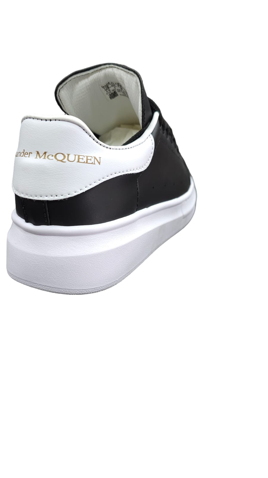 Tenis Alexander McQueen R-eplica 2-A Negro Blanco