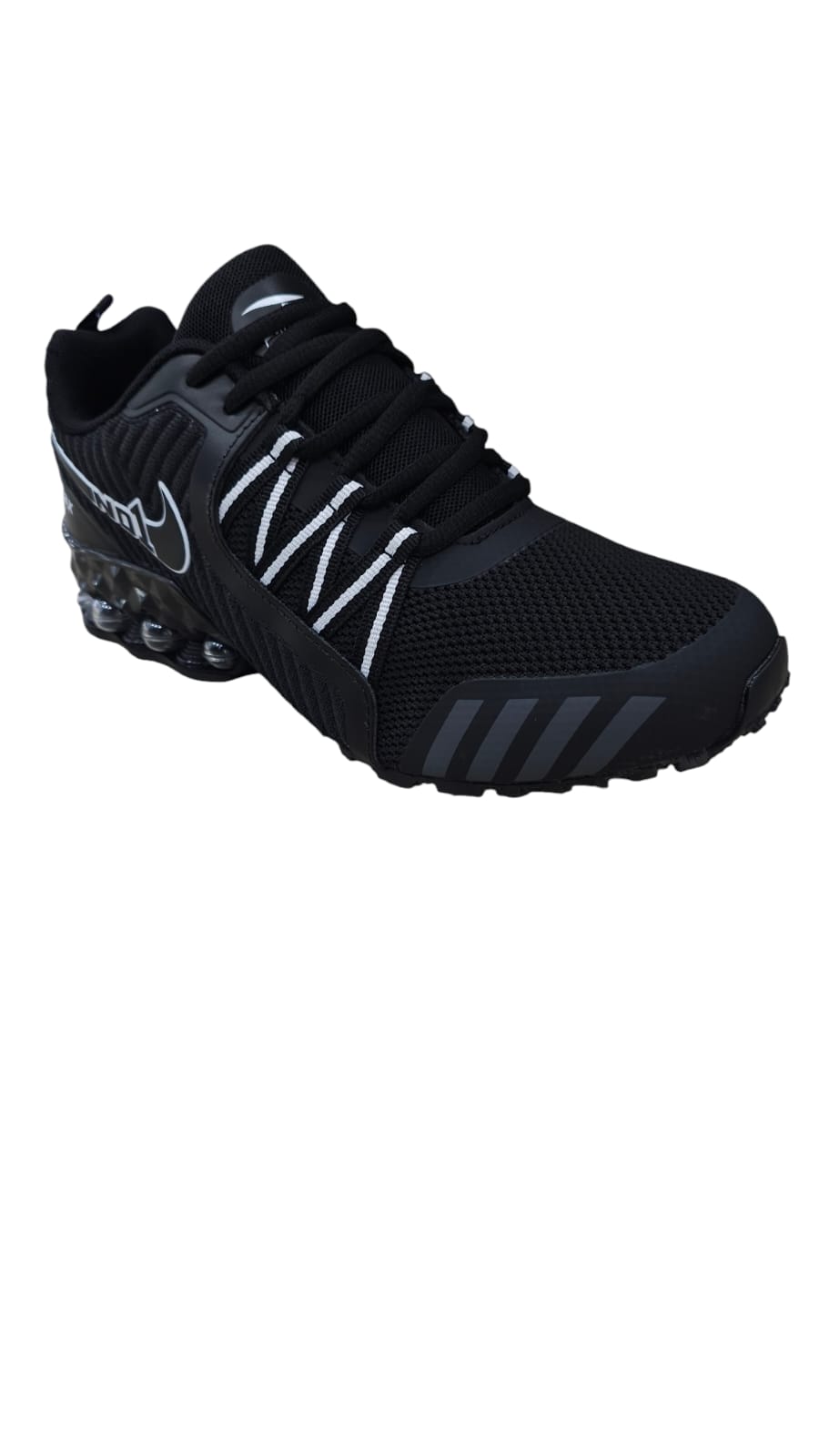 Tenis Importados Suela Tornillo Black White
