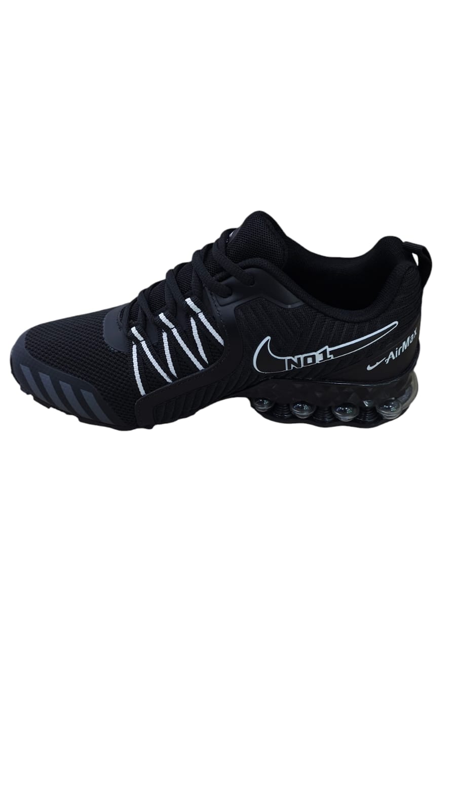 Tenis Importados Suela Tornillo Black White