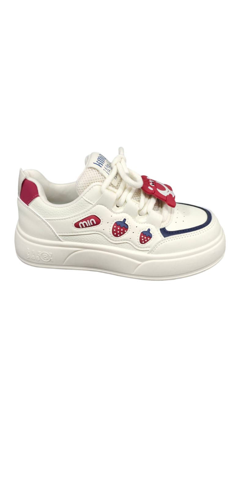 Tenis Importados Suela Plana Moda 2025 New Colección Osito Rojo
