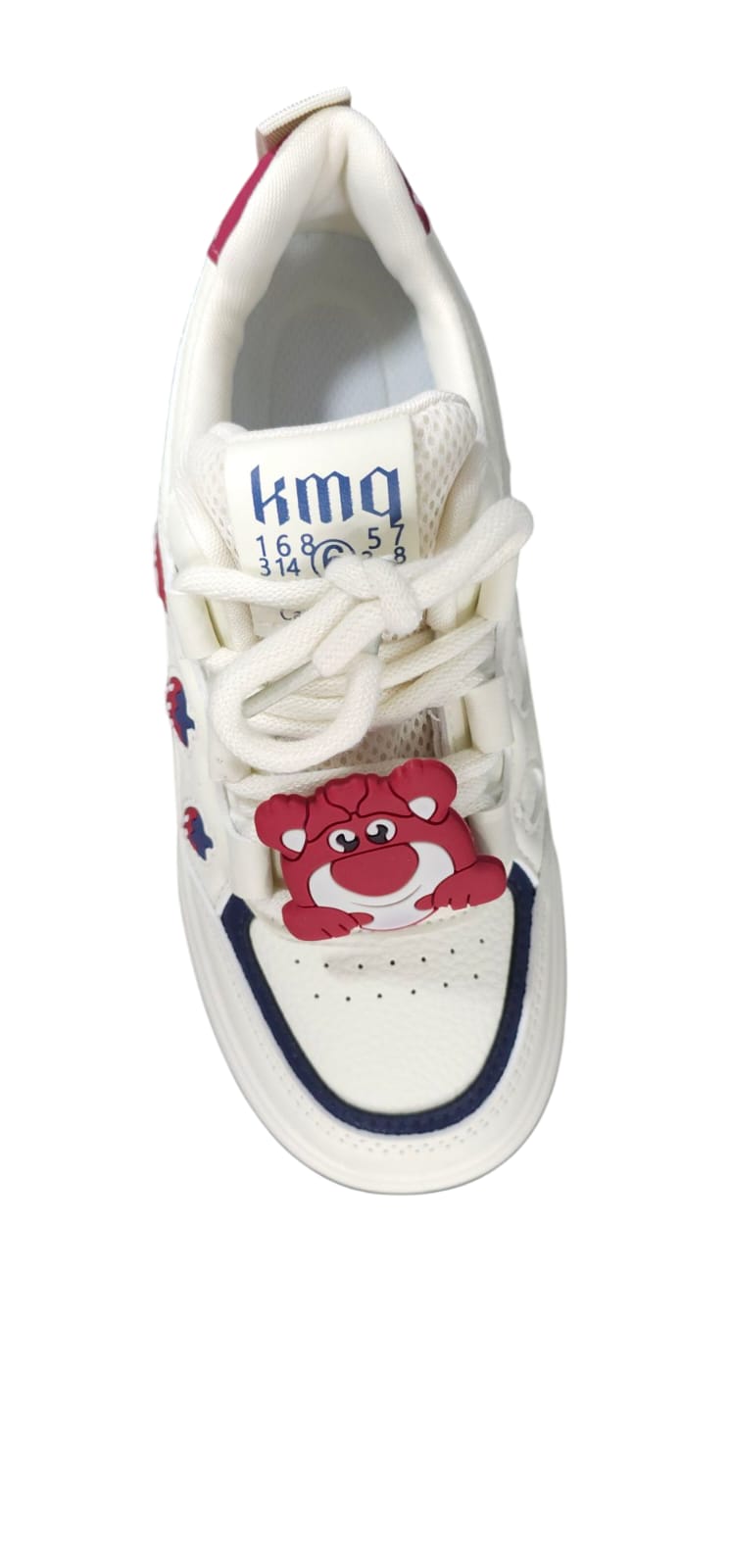 Tenis Importados Suela Plana Moda 2025 New Colección Osito Rojo