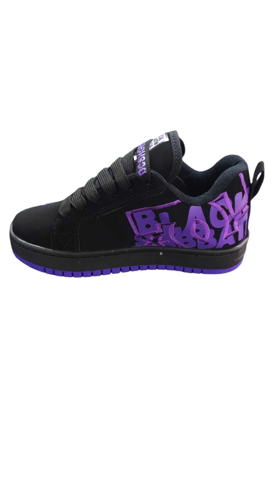 Tenis DC Shoes Court Graffic Replica AA Colors Black Lila