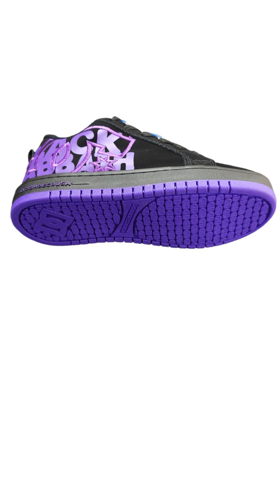 Tenis DC Shoes Court Graffic Replica AA Colors Black Lila