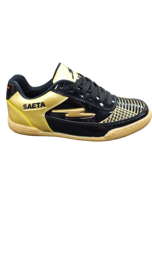 Tenis Futsal Torretin SAETA Replica AA Black Dorado