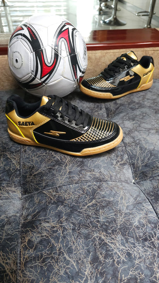 Tenis Futsal Torretin SAETA Replica AA Black Dorado