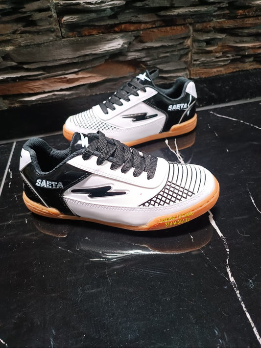 Tenis Futsal Torretin SAETA Replica AA White Black