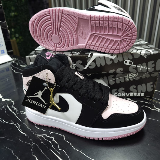 Tenis Nike Jordán Retro 1 Replica AAA Black Pink Coleccion