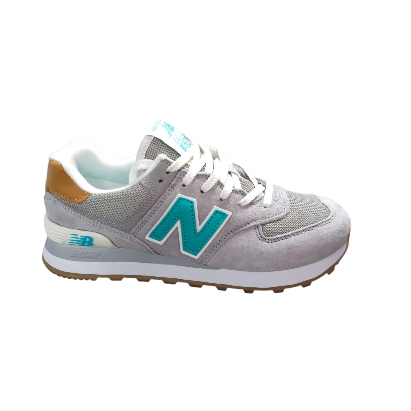 Tenis New Balance 574 Replica AAA Importados Colección Clásica Grey Aguamarine