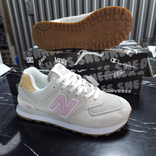 Tenis New Balance 574 Replica AAA Importados Colección Clásica Beige