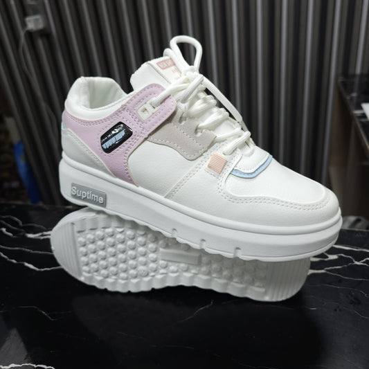 Tenis Con Plataforma Suela Mediana Importados Moda 2025 Pink
