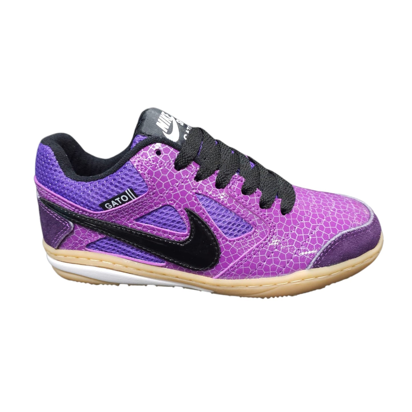 Tenis Futsal  Nike Street Gato Replica AA Para Todo Tipo De Cancha Lila