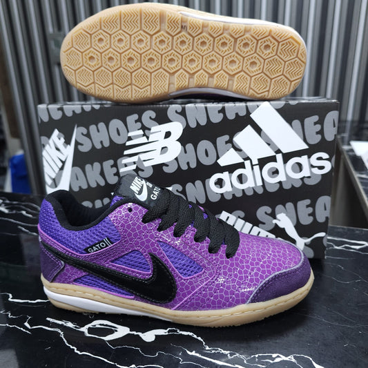 Tenis Futsal  Nike Street Gato Replica AA Para Todo Tipo De Cancha Lila