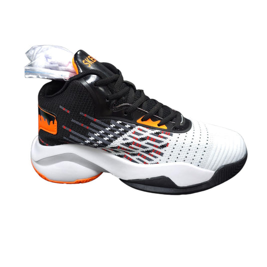 Tenis En Bota Importados  Basketball White Orange