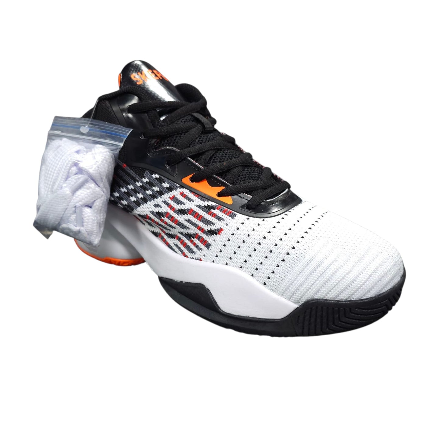 Tenis En Bota Importados  Basketball White Orange