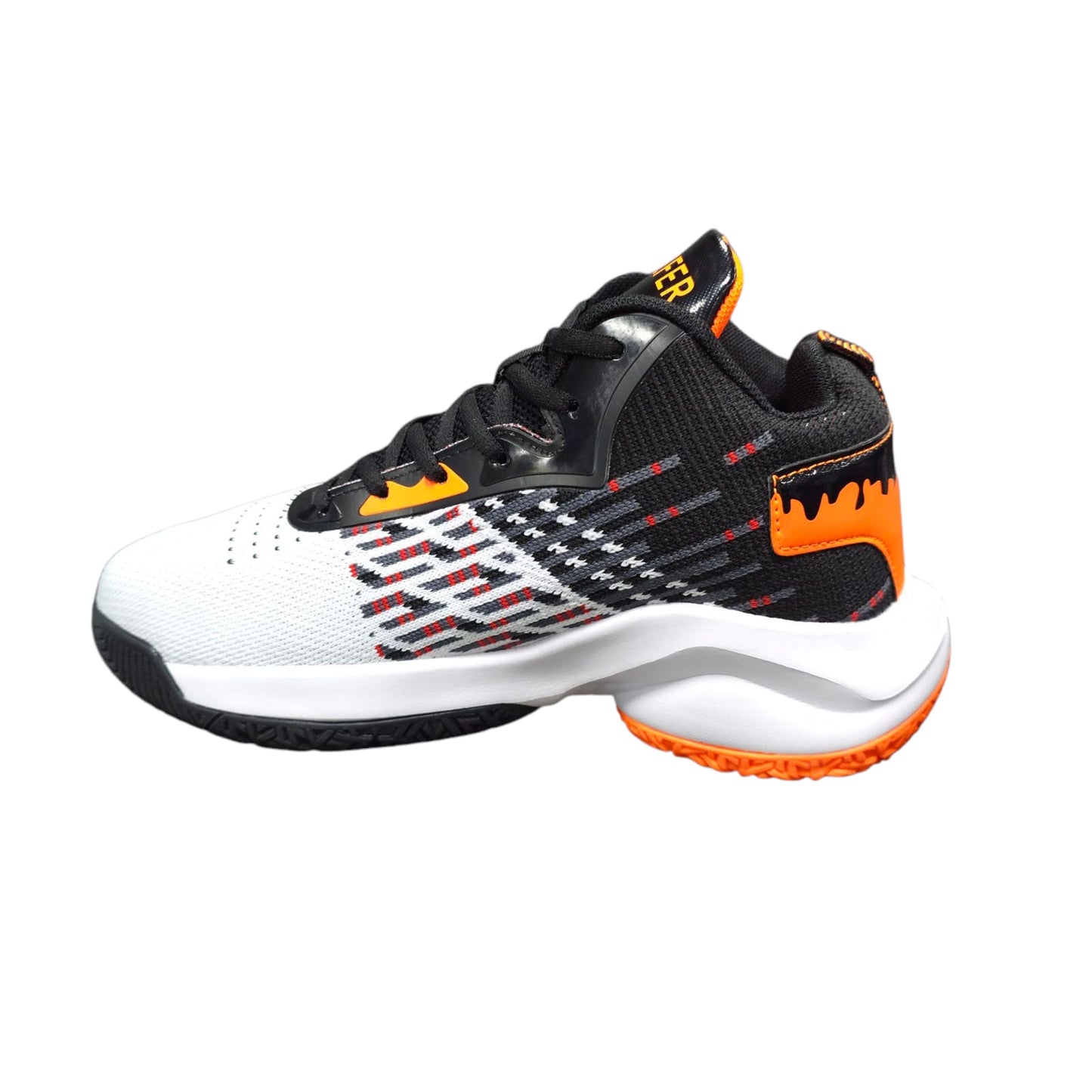 Tenis En Bota Importados  Basketball White Orange