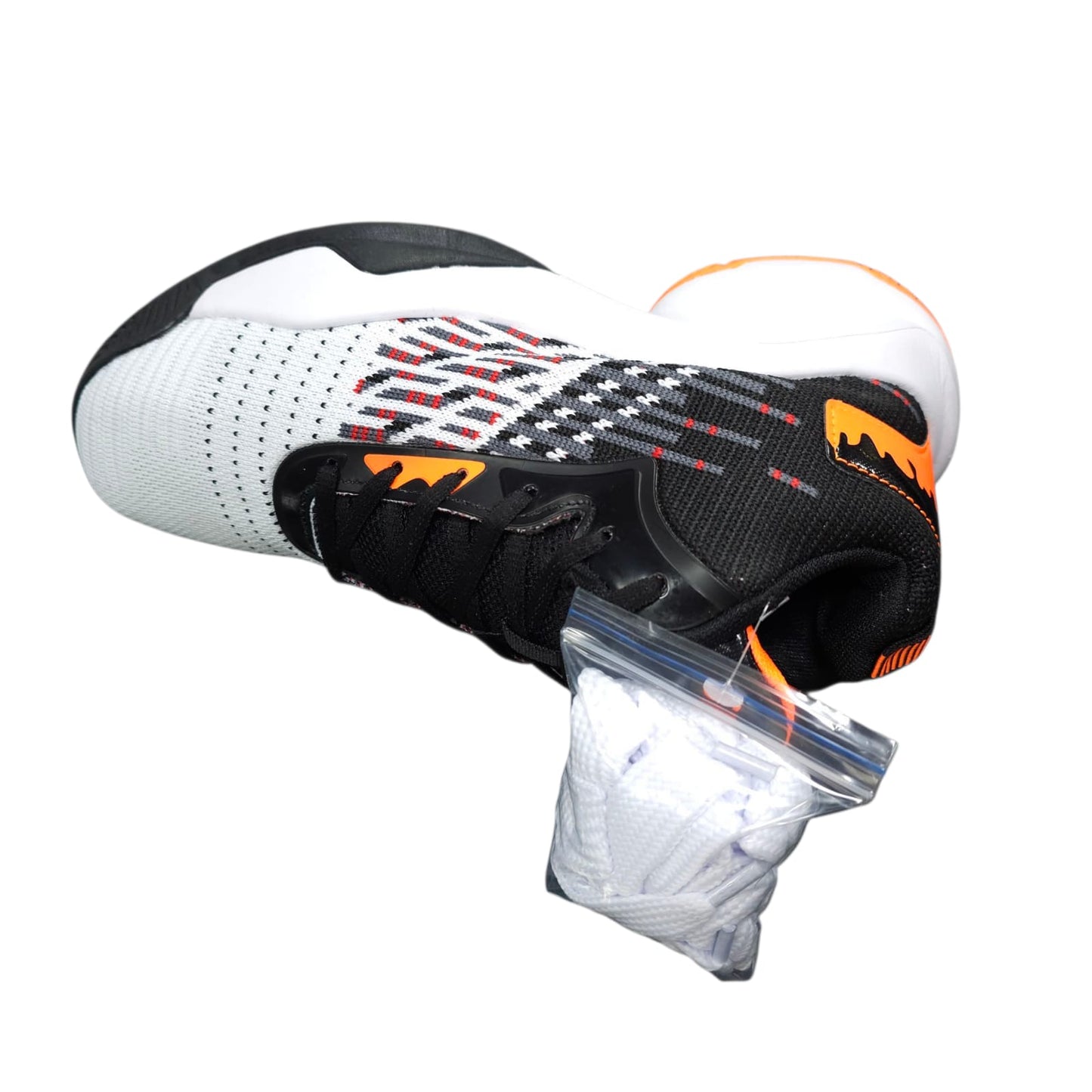 Tenis En Bota Importados  Basketball White Orange