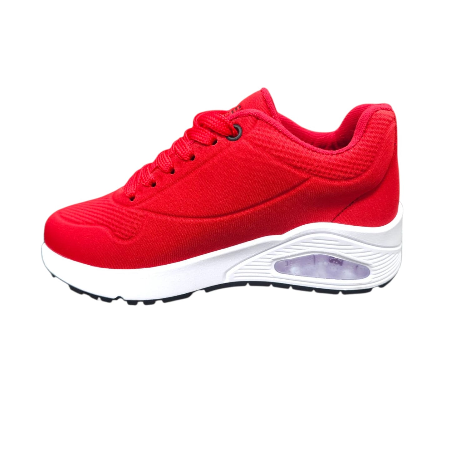 Tenis Skechers Black White Lifestyle AA RED