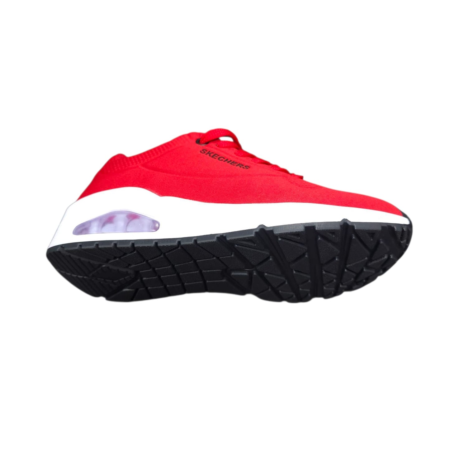 Tenis Skechers Black White Lifestyle AA RED