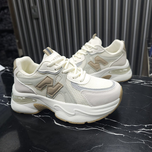 Plataforma Suela Alta Moda 2025 New Colección Fashion Beige