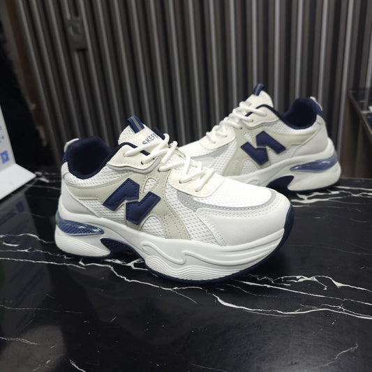 Plataforma Suela Alta Moda 2025 New Colección Fashion White Blue