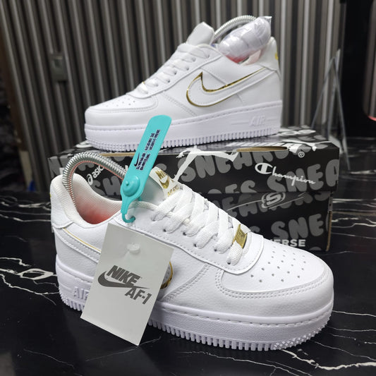 Tenis Nike Air Force For One R-eplica 2-A Classic White Dorado