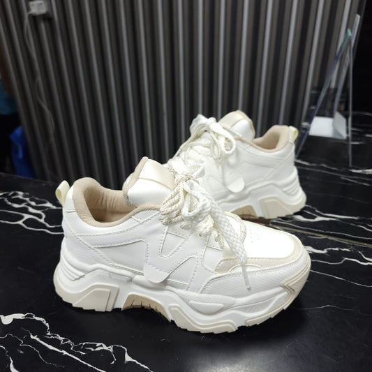 Tenis En Plataforma Nacionales Nueva Colección Beige