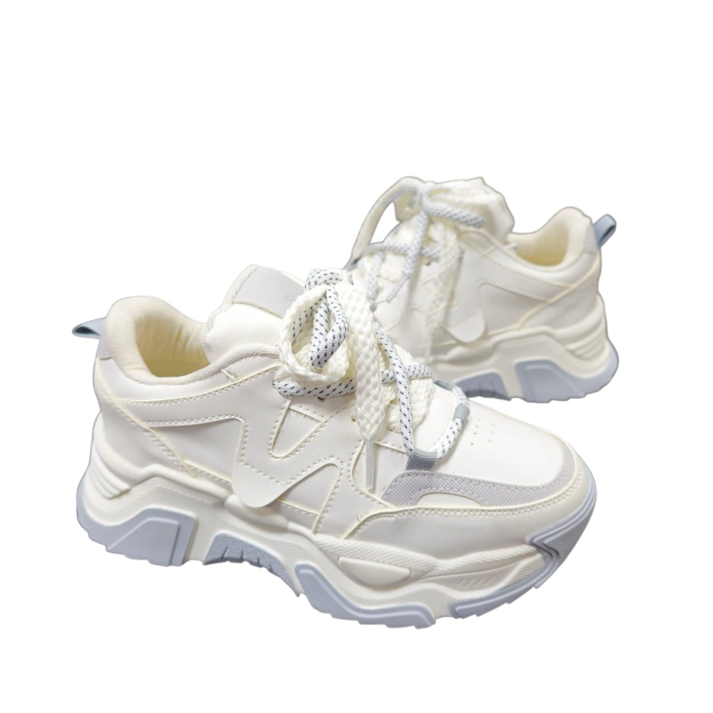 Tenis En Plataforma Nacionales Nueva Colección Beige Grey