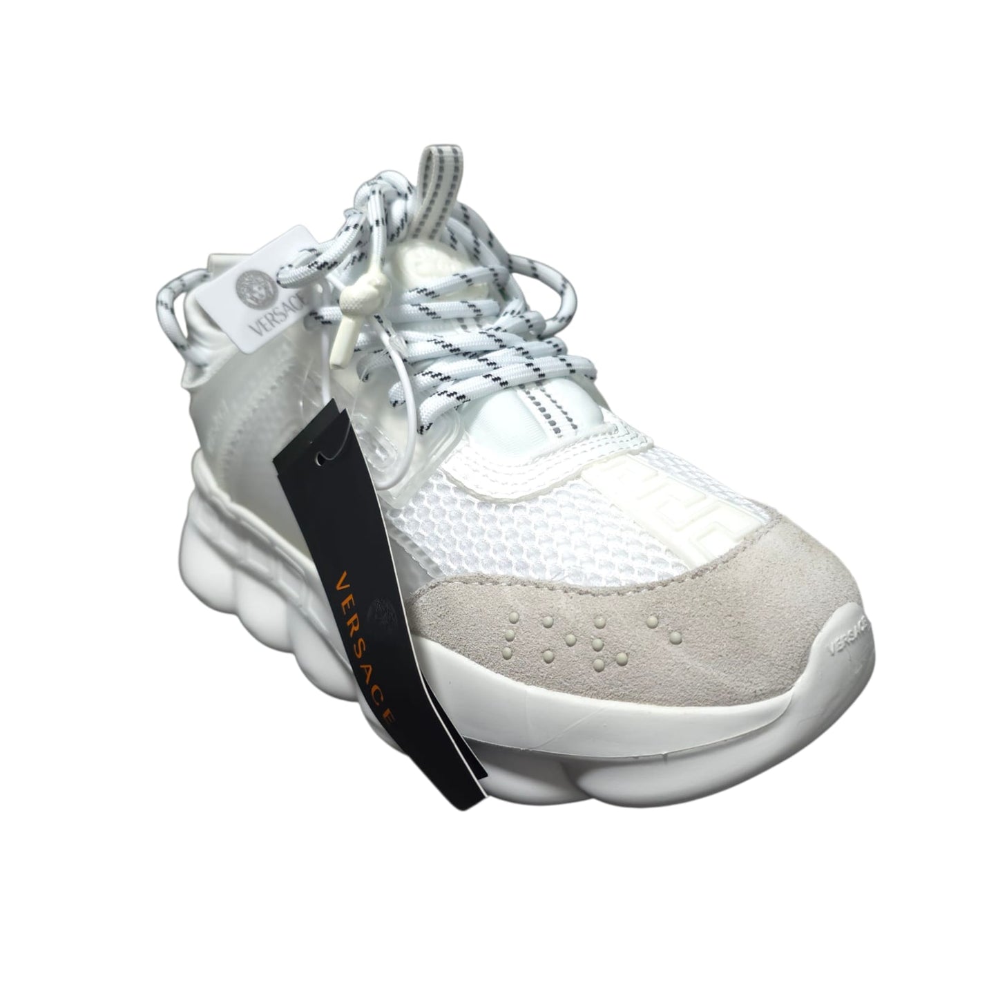 Tenis Versace Chain Importados Reaction White