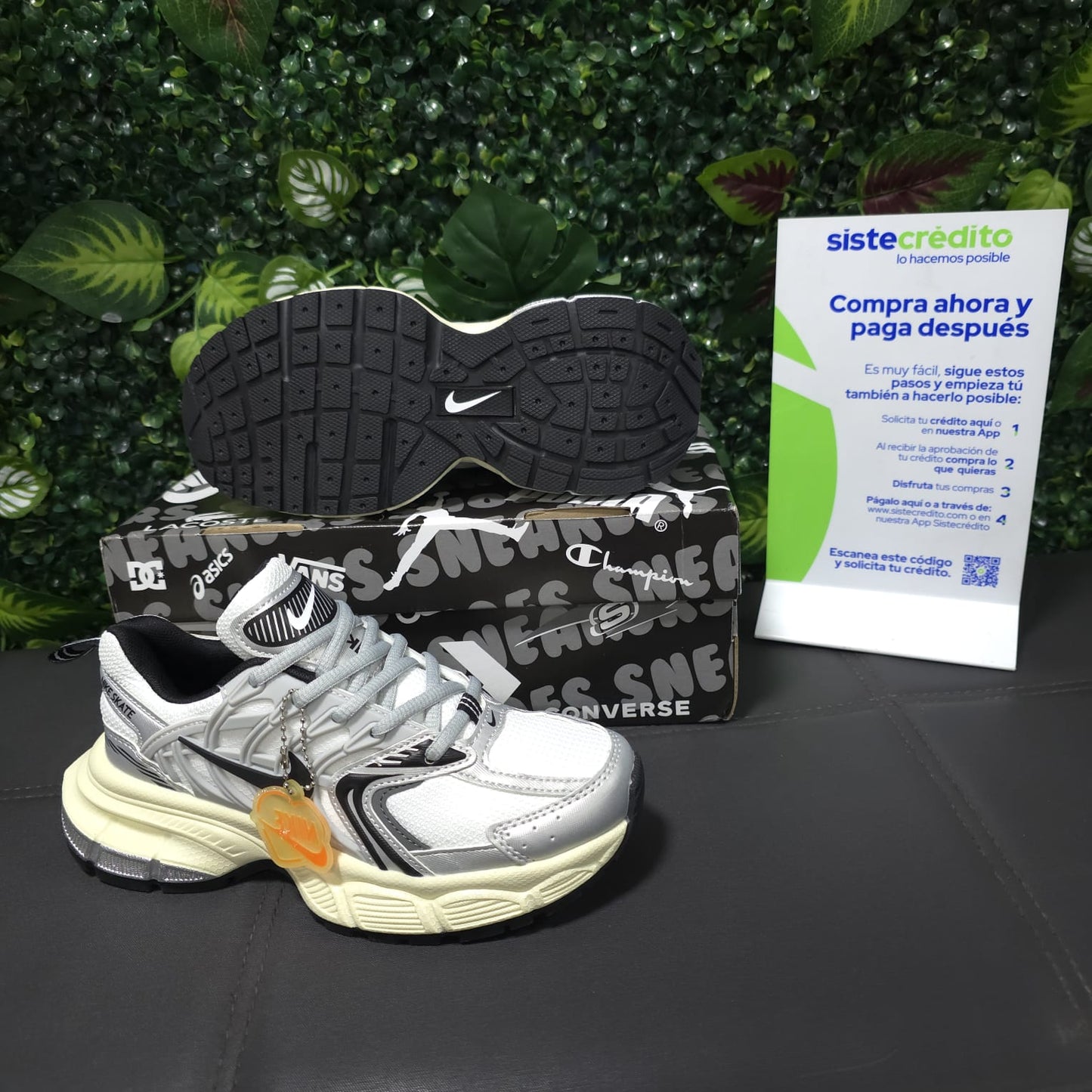 Tenis Nike Skate AAA Importados White Plata