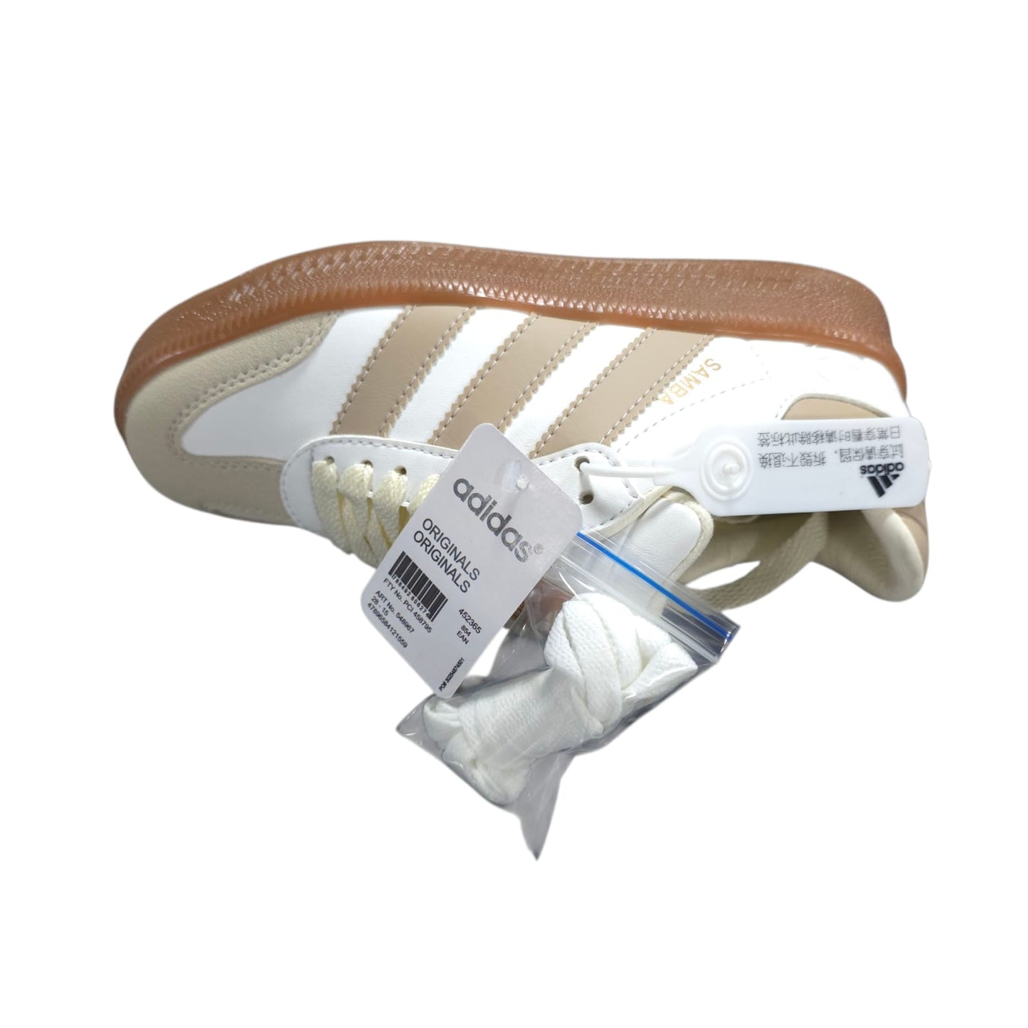 Tenis Adidas Samba White Suela Alta Replica AAA Beige