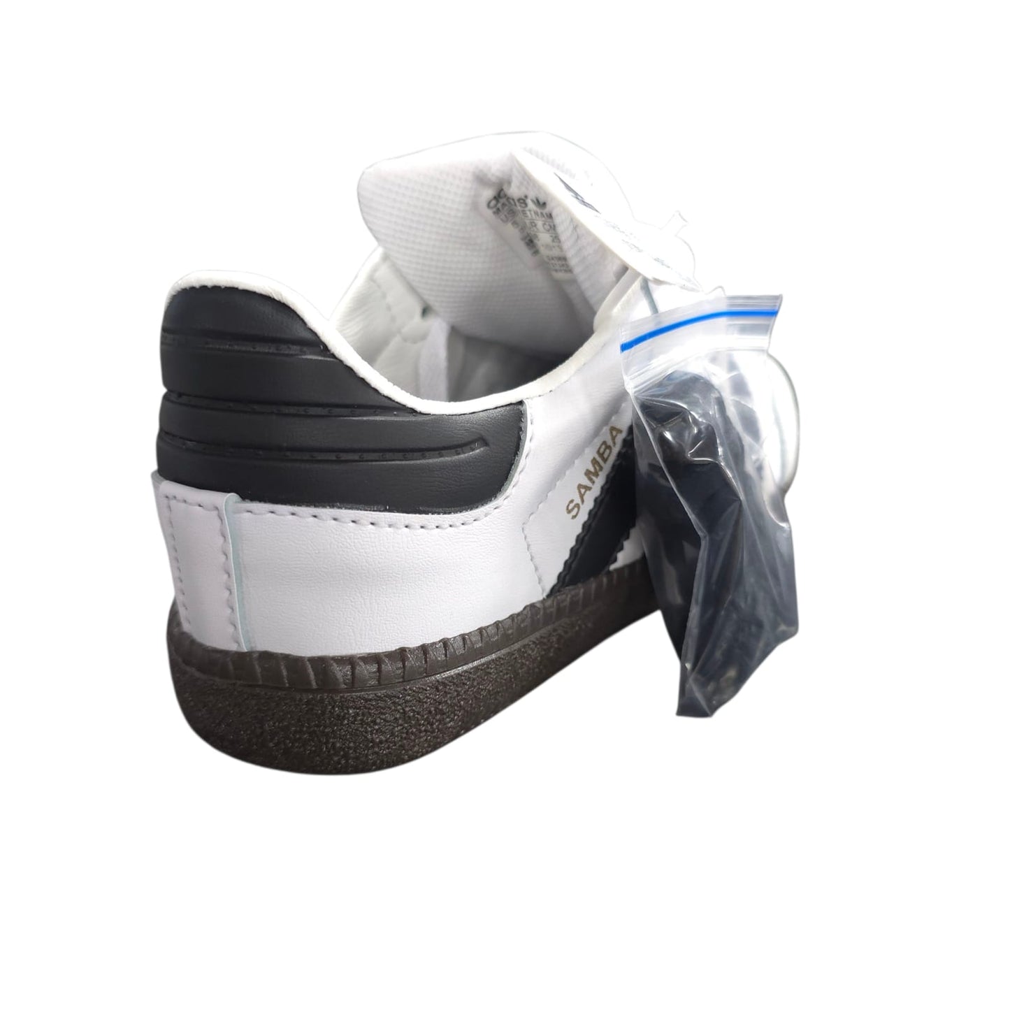Tenis Adidas Samba White Black Suela Plana Replica AAA