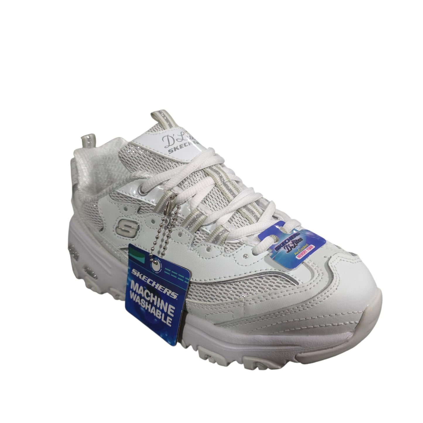 Tenis Importados Skechers Mujer D'Lites Hiker Replica AAA White