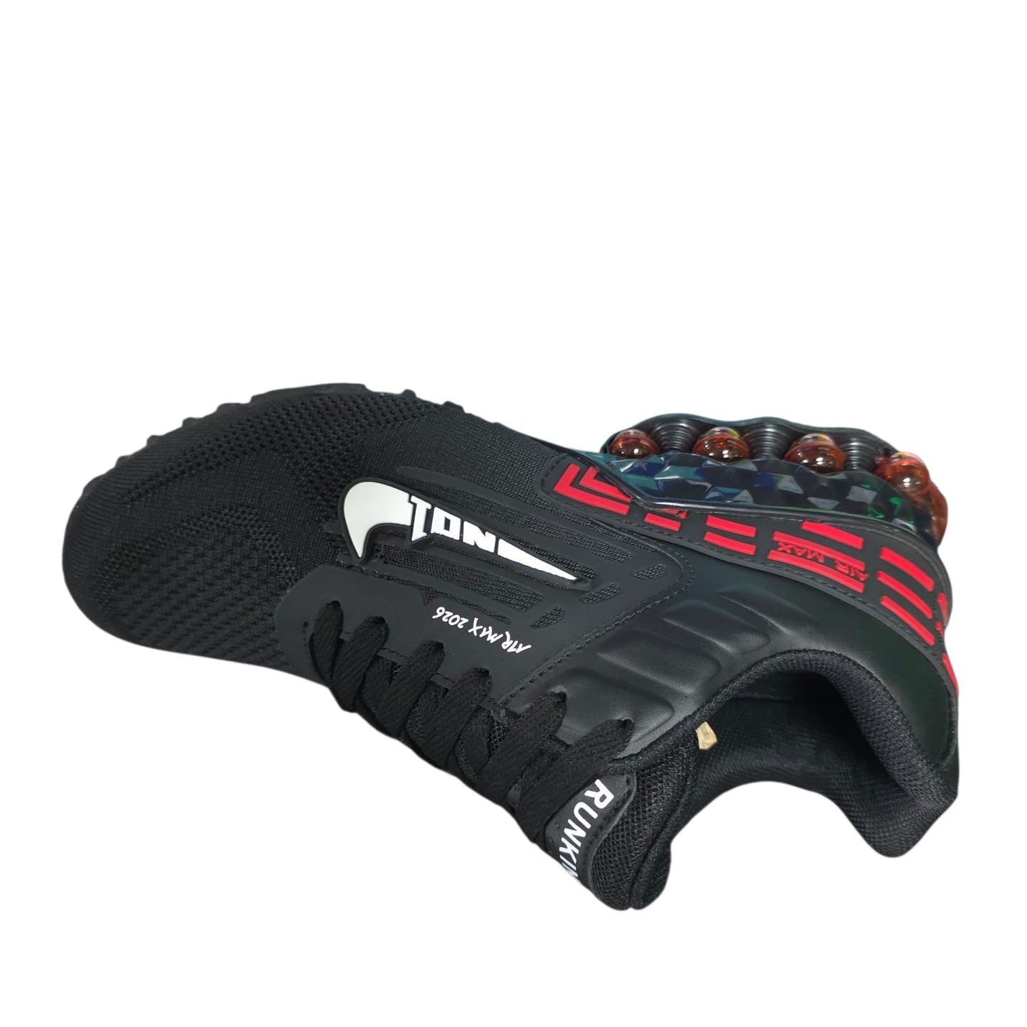 Tenis Importados Suela Tornillo Black Red
