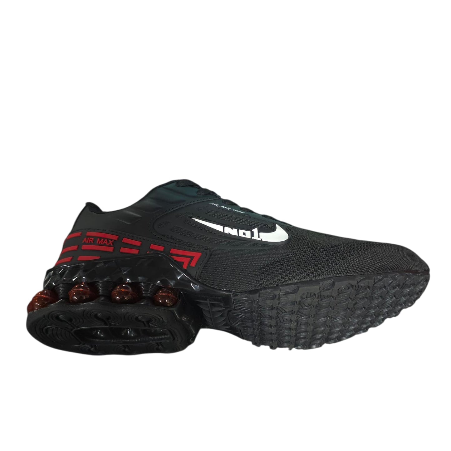 Tenis Importados Suela Tornillo Black Red
