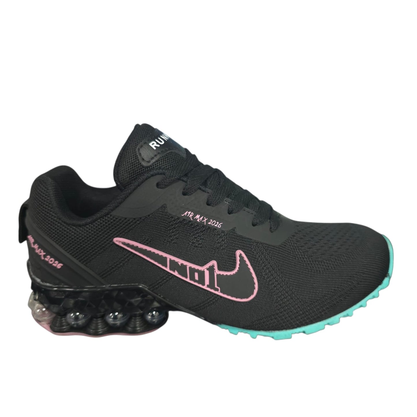 Tenis Importados Suela Tornillo Black Pink