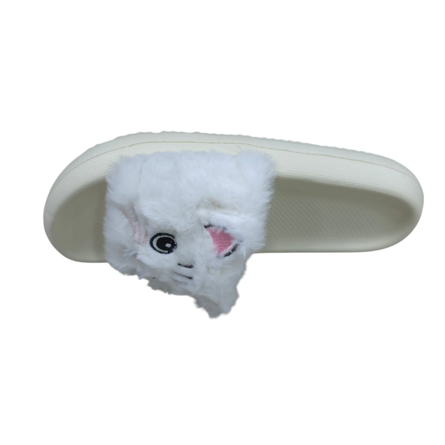 Chanclas Con Peluche Estilo Gato Ultrasuaves